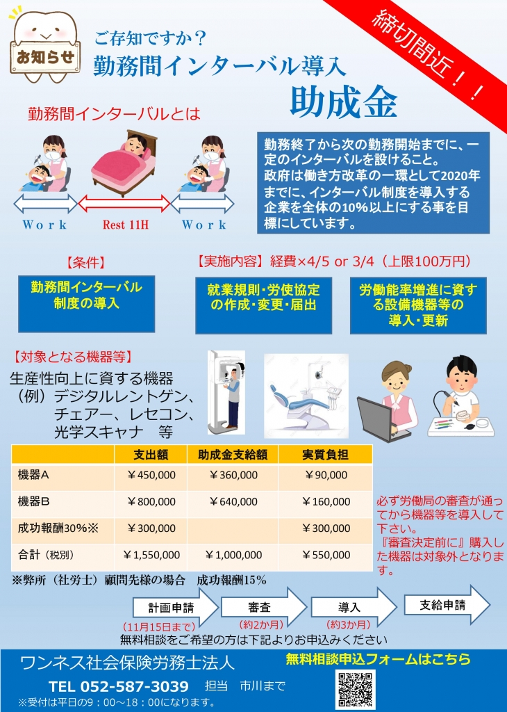 ★助成金！！！！今注目のインターバルについて | 愛知県名古屋市・岡崎市・大阪府に拠点。起業,会社設立,事業承継はグロースリンク税理士法人